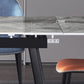 Sintered Stone Modern Dining Table Rectangle Extendable Table with 4 Legs Clearhalo ' dining_table' 'Dining Tables & Seating' 'Dining Tables' 'Furniture' 'furniture_dining_table' 'Kitchen & Dining Furniture' 'kitchen&dining_furn' 'kitchen' 'kitchen_dining_table' 1200x1200_d8fd2e98-6029-4913-85a0-84ed4440b392