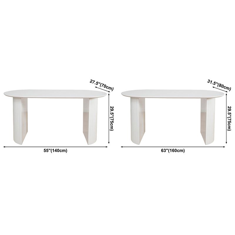 Double Pedestal Oval Dining Table Simple Style Solid Wood Dinette Table Clearhalo ' dining_table' 'Dining Tables & Seating' 'Dining Tables' 'furn' 'furn_dining_table' 'Furniture' 'furniture_dining_table' 'Kitchen & Dining Furniture' 'kitchen&dining_furn' 'kitchen' 'kitchen_dining_table' 1200x1200_d8fd3de1-018a-4a24-808f-b04d9f982882