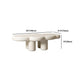 Table basse en bois de style scandinave, 13,78 pouces de hauteur