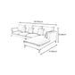129.92"L X 70.87"W X 34.65"H Modern Sofa Cushions Square Arm Sectional with Chaise Clearhalo 'furn' 'furn_sectionals' 'Furniture' 'furniture_sectionals' 'Living Room Furniture' 'Sectionals' 1200x1200_d8febde1-c5f9-4b8e-8972-60a7535ce4a0