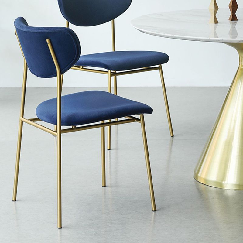 Upholstered Dining Chair Glam Style Open Back Side Chair for Indoor Clearhalo 'Dining Chairs' 'Dining Tables & Seating' 'dining_chair' 'furn' 'furn_dining_chair' 'Furniture' 'furniture_dining_chair' 'Kitchen & Dining Furniture' 1200x1200_d8ff45b4-abbe-4f1a-8833-648059725d91