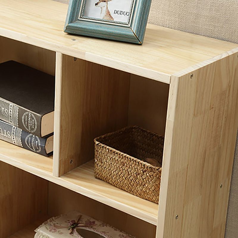 Standard Wooden Bookcase Modern Natural Bookshelf with Shelves