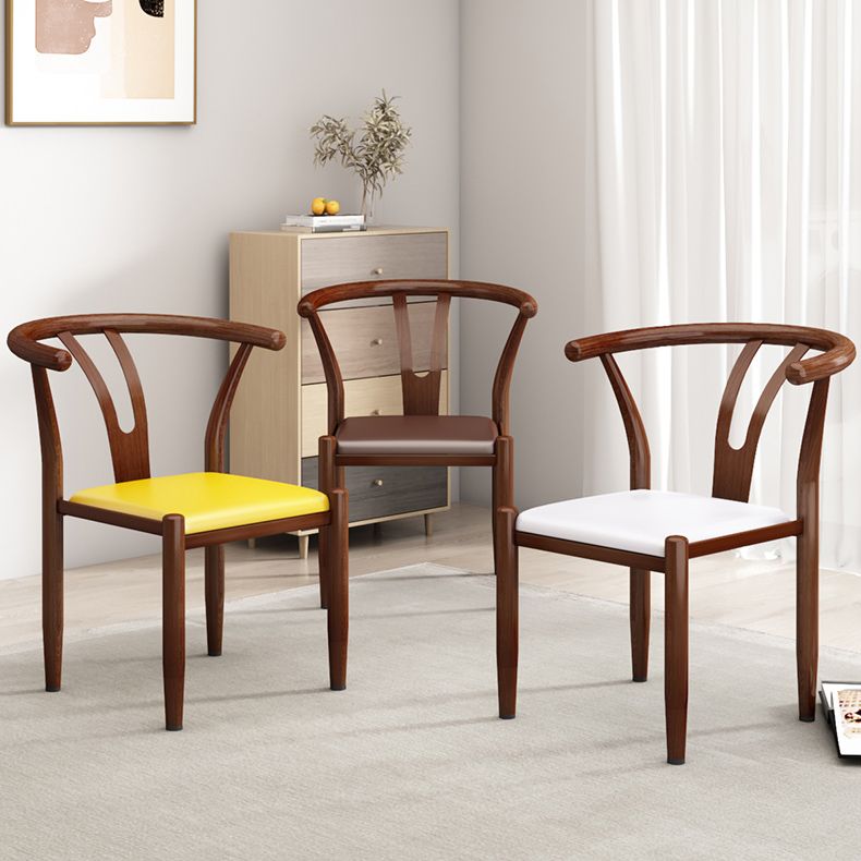 Contemporary Style Metal Chairs Fork Bone Back Arm Kitchen Dining Chair Set Clearhalo ' kitchen&dining_furn' 'Dining Chairs' 'Dining Tables & Seating' 'dining_chair' 'furn' 'furn_dining_chair' 'Furniture' 'furniture_dining_chair' 'Kitchen & Dining Furniture' 'kitchen' 1200x1200_d90090e2-b1bb-4b37-ac8b-d08cee7816b8