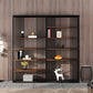 Contemporary Metal and Wooden Shelf Open Shelf Bookcase with Shelves Clearhalo 'Bookcases' 'furn' 'furn_bookcases' 'Furniture' 'Office Furniture' 1200x1200_d90092f9-eb64-4ec1-9e33-fdaacf358e65