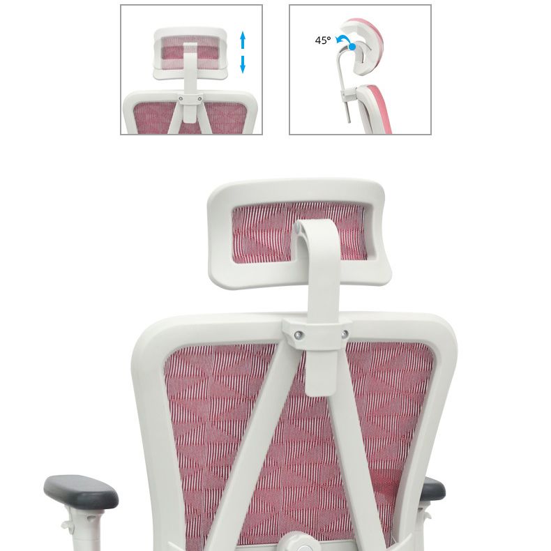 Contemporary Arm Chair Adjustable Arms Tilt Mechanism Pillow Included Office Chair Clearhalo 'furn' 'furn_office_chair' 'Furniture' 'Office Chairs' 'Office Furniture' 'office_chair' 1200x1200_d902d0c4-8d7e-4c97-b3ea-e93da2b5557d