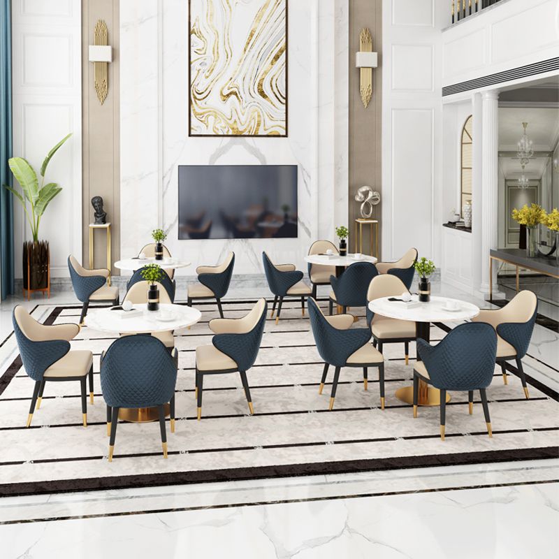 Contemporary 1/4/5 Pieces Dining Set Round Dining Room Table Set Clearhalo 'Dining Room Sets' 'Dining Tables & Seating' 'dining_room_set' 'furn' 'furn_dining_room_set' 'Furniture' 'furniture_dining_room_set' 'Kitchen & Dining Furniture' 'kitchen&dining_furn' 'kitchen' 1200x1200_d904764b-f947-4a6c-87d0-f91a2e8ff123