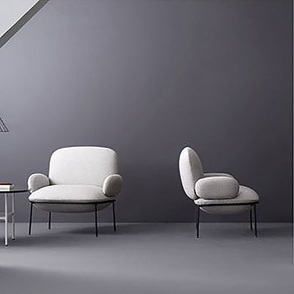 Contemporary 32.3"Wide Velvet Fixed Back Sponge 4 Legs Arm Chair Clearhalo 'Accent Chairs' 'accent_chairs' 'Chairs & Seating' 'furn' 'furn_accent_chairs' 'Furniture' 'Living Room Furniture' 1200x1200_d904bd20-0587-4571-a7bf-b0f22a329fd2