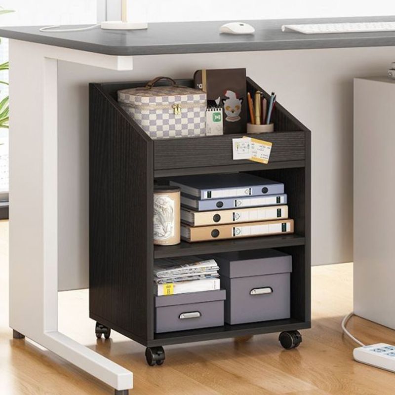 Modern Style Bookshelf Home Wooden Shelf Bookcase with Caster Wheels Clearhalo 'Bookcases' 'furn' 'furn_bookcases' 'Furniture' 'furniture_bookcases' 'kitchen' 'kitchen_bookcases' 'Living Room Furniture' 'Office Furniture' 1200x1200_d905ac1a-0eb1-4caa-8065-74e4bb66c57a