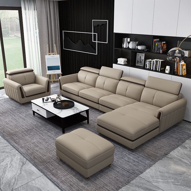 Sofá de cuero de cuero de cuero de cuero de manchas escandinavo resistente a las manchas