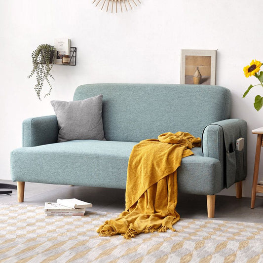 Leinensofa für Wohnzimmer mit Aufbewahrungssofa mit 1 Kissen