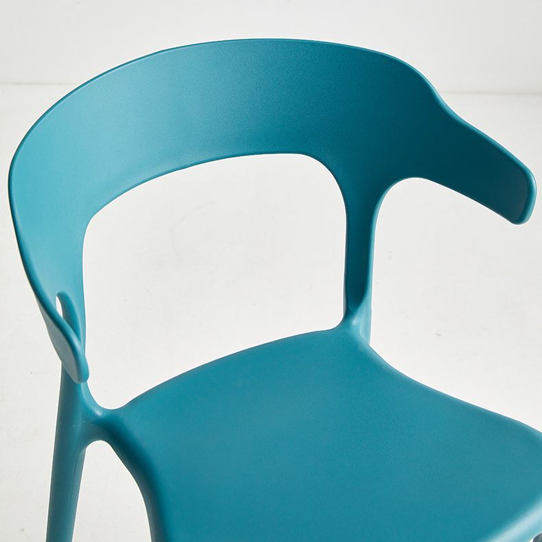 Contemporary Plastic Home Dining Side Chair Open Back Stacking Side Chair Clearhalo 'Dining Chairs' 'Dining Tables & Seating' 'dining_chair' 'furn' 'furn_dining_chair' 'Furniture' 'furniture_dining_chair' 'Kitchen & Dining Furniture' 1200x1200_d9096c30-dc54-4d58-86a7-d836de330310