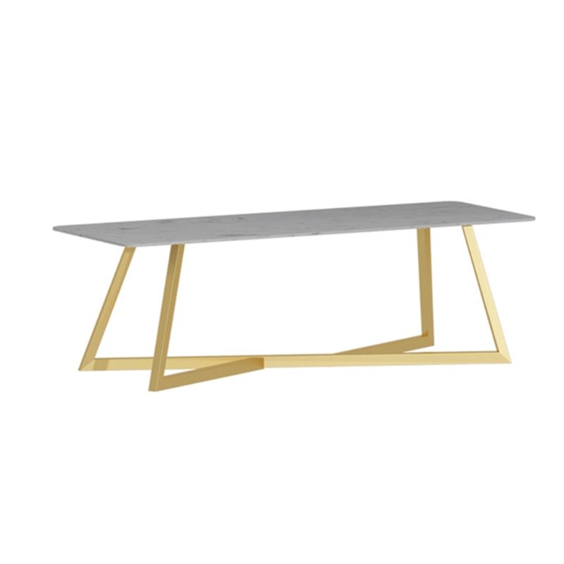 Moderne 1/7 stukken Dinerset rechthoekige stenen eettafel voor woonkamer