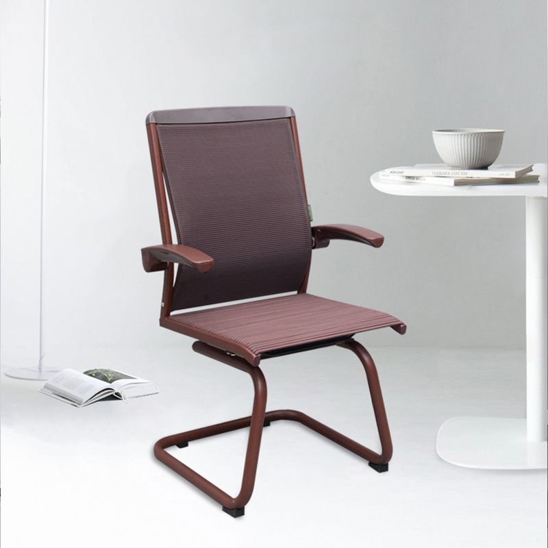 Contemporary Arms Included Desk Chair Mesh Back Conference Chair for Office Clearhalo 'furn' 'furn_office_chair' 'Furniture' 'Office Chairs' 'Office Furniture' 'office_chair' 1200x1200_d90d6d49-d077-48cd-9cbb-8d0c1e2a03d5