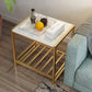 1 Shelf Industrial Nightstand Stone Open Storage Night Table 19.7" Tall Clearhalo 'Bedroom Furniture' 'furn' 'furn_night_stand' 'Furniture' 'night_stand' 'Nightstands' 1200x1200_d90e8710-b71d-4e28-b935-d7db02b687fd