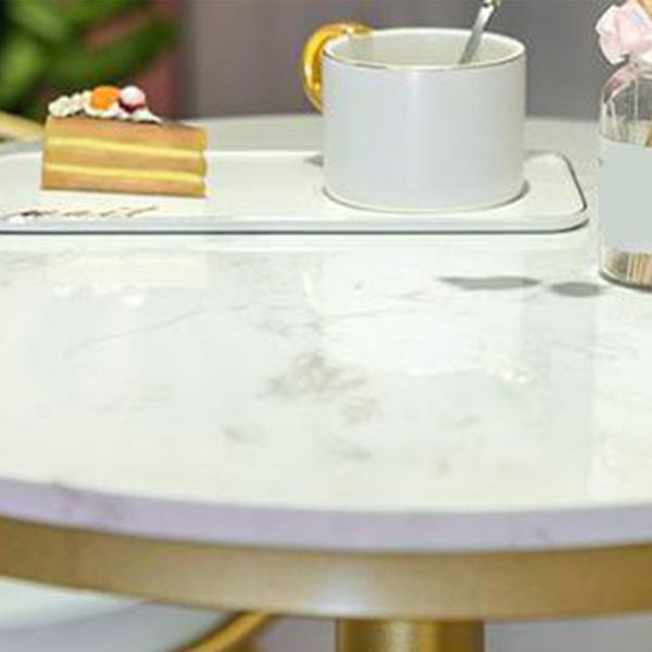 Glam Style Fixed Bar Table Set 1/3 Pieces Faux Marble Counter Table Set Clearhalo 'Bar Furniture' 'furn' 'furn_home_bar_bar_sets' 'Furniture' 'Home Bars & Bar Sets' 'home_bar_bar_sets' 'Kitchen & Dining Furniture' 1200x1200_d90fdc0e-4df9-4bd1-a3e3-81af5c4bd170