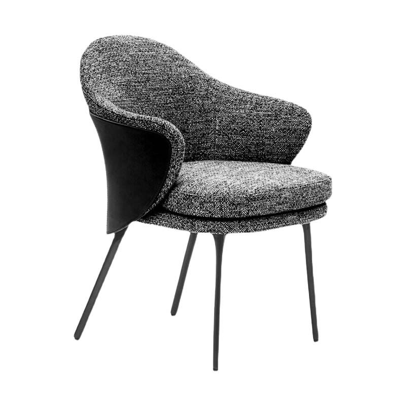 Upholstered Dining Chairs Contemporary Kitchen Dining Side Chair Clearhalo 'Dining Chairs' 'Dining Tables & Seating' 'dining_chair' 'furn' 'furn_dining_chair' 'Furniture' 'Kitchen & Dining Furniture' 1200x1200_d9123759-ed1f-434e-9453-bf9a9b88f964