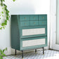 Contemporary Green Accent Chest with 8 Drawers and Straight Legs Clearhalo 'Cabinets & Chests' 'cabinets_chests' 'furn' 'furn_cabinets_chests' 'Furniture' 'Living Room Furniture' 1200x1200_d913c825-a29d-409e-a2e1-8a95b0f5a9ad