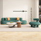 Green Sofa Stationary Scratch Resistant Seating for Living Room