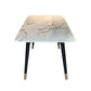 Luxury Rectangle Fixed Dining Table Sintered Stone Kitchen Table