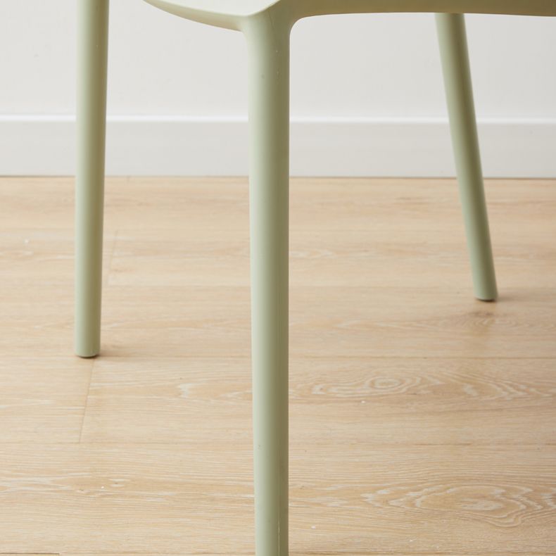 Scandinavian Armless Dining Chairs Plastic Indoor Stackable Solid Back Side Chair Clearhalo ' kitchen&dining_furn' 'Dining Chairs' 'Dining Tables & Seating' 'dining_chair' 'furn' 'furn_dining_chair' 'Furniture' 'furniture_dining_chair' 'Kitchen & Dining Furniture' 'kitchen' 1200x1200_d91b43b4-6859-4576-bcc2-afcd7524055e