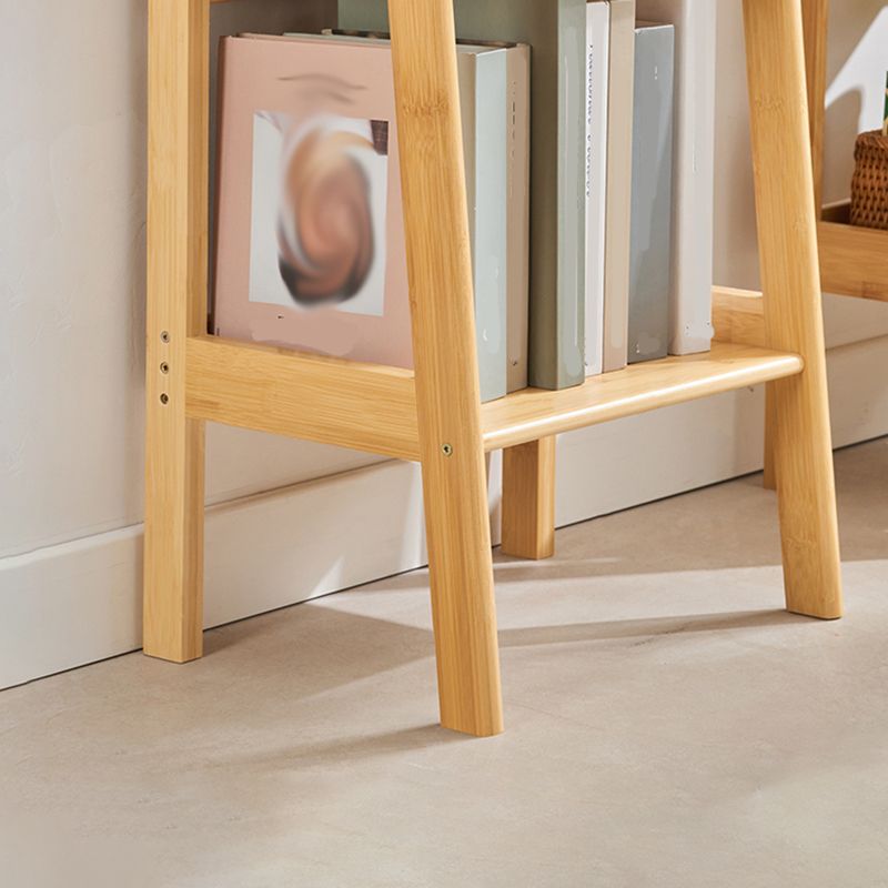 Contemporary Closed Back Bamboo Bookshelf Vertical Bookcase with Shelves Clearhalo 'Bookcases' 'furn' 'furn_bookcases' 'Furniture' 'Office Furniture' 1200x1200_d9213a38-9b8e-4b0d-b5ec-01707b836ce9