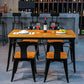 Industrial Style Solid Wood Furniture with Standard Height Dining¬†Room¬†Table¬†Set Clearhalo 'Dining Room Sets' 'Dining Tables & Seating' 'dining_room_set' 'furn' 'furn_dining_room_set' 'Furniture' 'furniture_dining_room_set' 'Kitchen & Dining Furniture' 'kitchen&dining_furn' 'kitchen' 1200x1200_d921cc1c-33ca-48fc-b5d3-7dd0e16c58d0