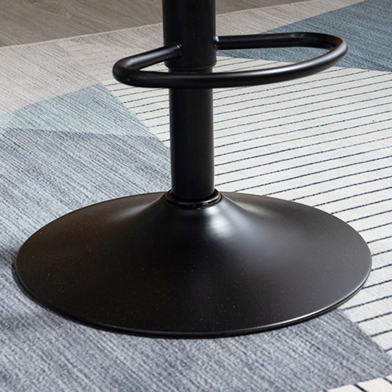 Contemporary Metal Barstool Faux Leather Footrest Adjustable Low Back Counter Stool Clearhalo 'Bar Furniture' 'Bar Stools' 'bar_stools' 'furn' 'furn_bar_stools' 'Furniture' 'Kitchen & Dining Furniture' 1200x1200_d9253622-ce4c-40c3-9342-6249e1e2de00