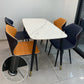 Industrial Style Stone Dining Table 4 Legs Dining Room Collection for Indoor Clearhalo 'Dining Tables & Seating' 'Dining Tables' 'dining_table' 'furn' 'furn_dining_table' 'Furniture' 'furniture_dining_table' 'Kitchen & Dining Furniture' 'kitchen' 'kitchen_dining_table' 1200x1200_d92649b8-a845-4212-b55e-48d923441eda