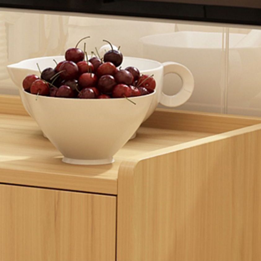 Living Room Simple Buffet Server Artificial Wood Frame Kitchen Server Clearhalo 'buffet_sideboard' 'Buffets & Sideboards' 'Furniture' 'furniture_buffet_sideboard' 'Kitchen & Dining Furniture' 1200x1200_d928176c-0ab1-4af8-87b2-f5a7c03b06d0