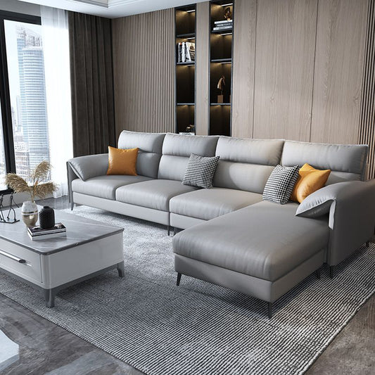 Cuscini nordici sezionali sezionali in pelle stazionaria