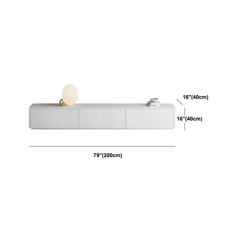 Console TV contemporanea TV White TV con cassetti per soggiorno