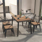 Industrial Solid Wood Dining Table Kitchen Table in Nature with Metal 4 Legs Clearhalo ' dining_table' 'Dining Tables & Seating' 'Dining Tables' 'furn' 'furn_dining_table' 'Furniture' 'furniture_dining_table' 'Kitchen & Dining Furniture' 'kitchen&dining_furn' 'kitchen' 'kitchen_dining_table' 1200x1200_d92bddd9-be14-4e5d-b9a5-4fd9fd9a6fd2