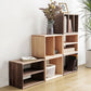 Contemporary Solid Wood Bookshelf Open Back Bookcase for Home Office Clearhalo 'Bookcases' 'furn' 'furn_bookcases' 'Furniture' 'Office Furniture' 1200x1200_d92c17f8-576e-41fc-91c9-b216f0e221e3
