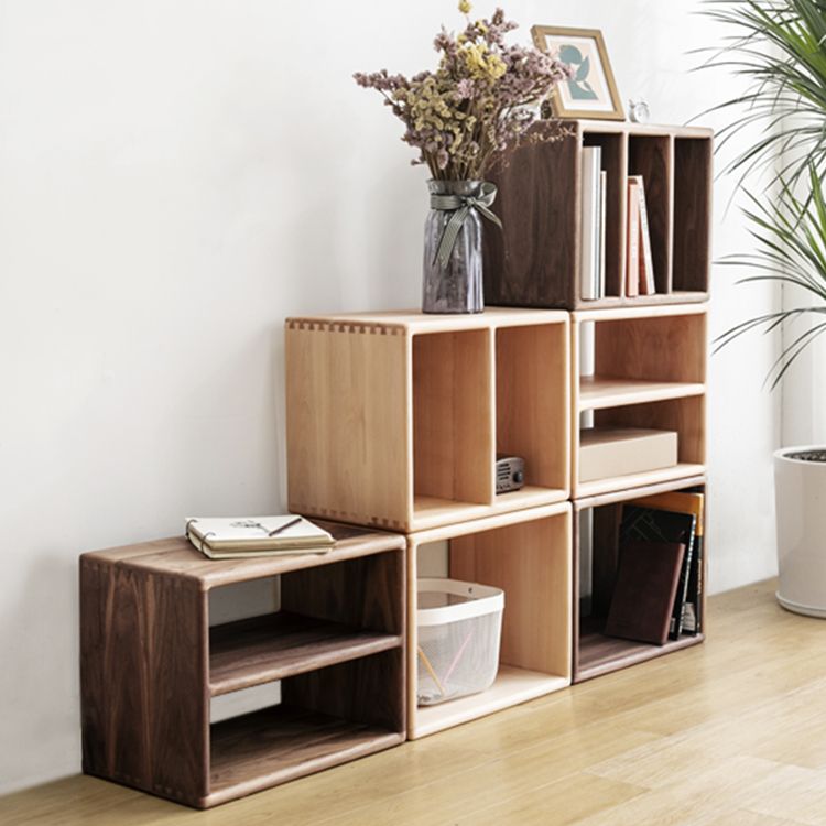 Contemporary Solid Wood Bookshelf Open Back Bookcase for Home Office Clearhalo 'Bookcases' 'furn' 'furn_bookcases' 'Furniture' 'Office Furniture' 1200x1200_d92c17f8-576e-41fc-91c9-b216f0e221e3