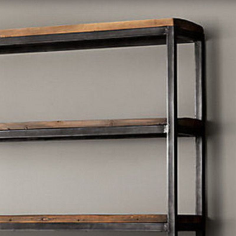 Wooden Etagere Bookcase Industrial Open Back Bookshelf with Shelves Clearhalo 'Bookcases' 'furn' 'furn_bookcases' 'Furniture' 'Office Furniture' 1200x1200_d92d742b-2ac5-4f25-9740-968af00d9f5e