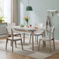 Extendable Round Dining Table Solid Wood 4 Legs Dining Table for Dining Room Clearhalo 'Dining Tables & Seating' 'Dining Tables' 'dining_table' 'furn' 'furn_dining_table' 'Furniture' 'Kitchen & Dining Furniture' 1200x1200_d92de0da-6a73-4247-9c9a-aac22ea8a776
