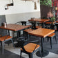 Solid Wood Industrial Dining Table Brown Square Table with Metal Base for Dinning Room Clearhalo ' dining_table' 'Dining Tables & Seating' 'Dining Tables' 'furn' 'furn_dining_table' 'Furniture' 'furniture_dining_table' 'Kitchen & Dining Furniture' 'kitchen&dining_furn' 'kitchen' 'kitchen_dining_table' 1200x1200_d92e1b35-6f17-481f-a338-aa3da9cb21af