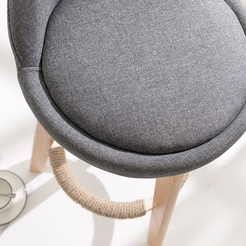 Modern Armless Backrest Counter Stool Wood Household Bar Stool with Wooden Seat Clearhalo 'Bar Furniture' 'Bar Stools' 'bar_stools' 'furn' 'furn_bar_stools' 'furniture_bar_stools' 'Kitchen & Dining Furniture' 'kitchen&dining_furn' 'kitchen' 'kitchen_furn' Furniture' 1200x1200_d92ff0b3-37f9-45c9-a6cb-00126d819839