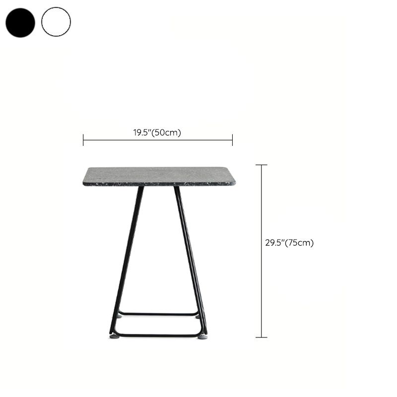 Modern Stone Geometric Dining Table Metal Base for Dining Room Clearhalo 'Dining Tables & Seating' 'Dining Tables' 'dining_table' 'furn' 'furn_dining_table' 'Furniture' 'Kitchen & Dining Furniture' 1200x1200_d9305f20-6495-4a46-85e7-1ffda15b7b92