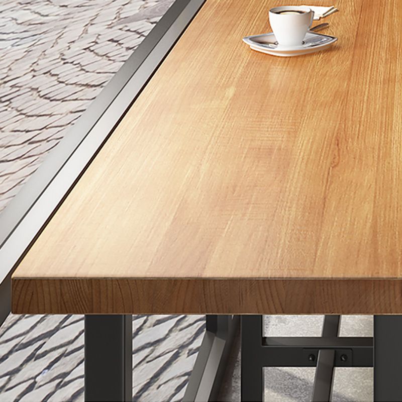 Ensemble de Table de Bar moderne, 1/3/4/5/6 pièces, ensemble de bistro rectangulaire en bois massif pour l'intérieur