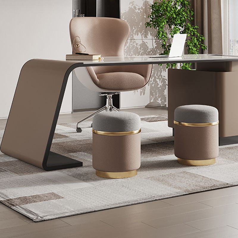 3 tiroirs Writing Desk Bureau de tâche de forme rectangulaire en blanc pour le bureau