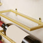 Wall Mounted Metal Contemporary Wine Bottle Holder for Kitchen Clearhalo 'furn' 'furn_wine_racks' 'Furniture' 'Kitchen & Dining Furniture' 'Wine Racks' 'wine_racks' 1200x1200_d931430d-bd90-4a62-a58c-a0382277ceaf