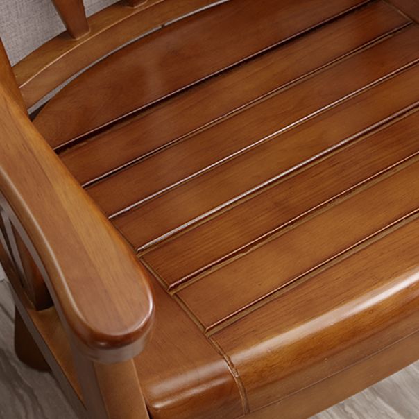 Traditioneller Esstuhlstuhl Holz offener Seitenstuhl für Wohnzimmer