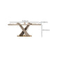 Traditional Luxury Dining Table Stone Rectangle Fixed Table with Pedestal Base Clearhalo 'Dining Tables & Seating' 'Dining Tables' 'dining_table' 'furn' 'furn_dining_table' 'Furniture' 'Kitchen & Dining Furniture' 1200x1200_d935f8ea-b7c1-4776-9b12-6b76bb897320