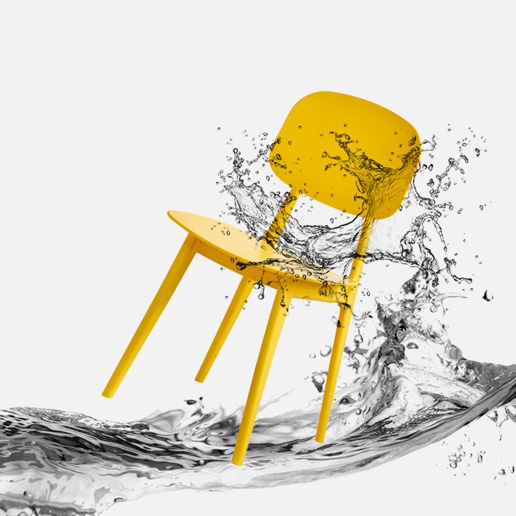 Contemporary Style Plastic Dining Chairs Multicolor Open Back Side Chair Clearhalo ' kitchen&dining_furn' 'Dining Chairs' 'Dining Tables & Seating' 'dining_chair' 'furn' 'furn_dining_chair' 'Furniture' 'furniture_dining_chair' 'Kitchen & Dining Furniture' 'kitchen' 1200x1200_d9372758-697d-4ea0-bbea-c2c1a0dfb4db