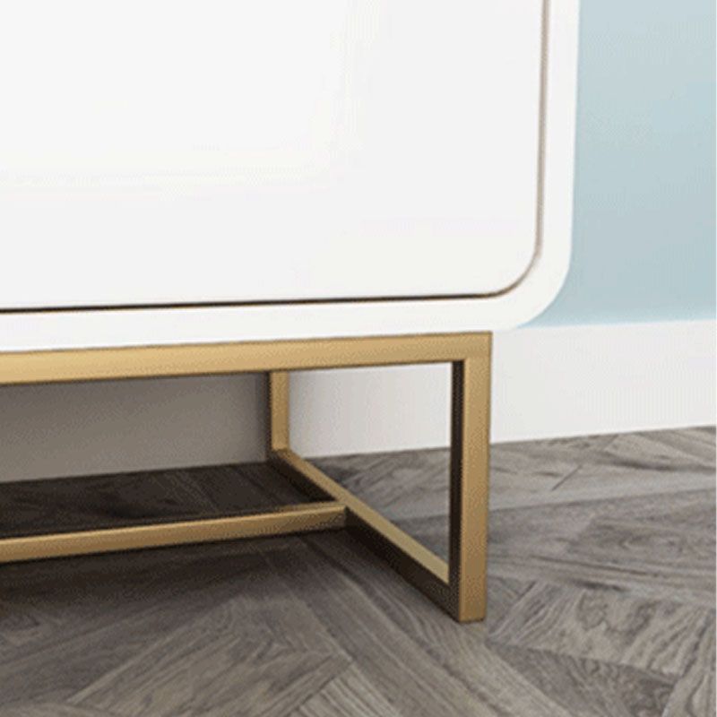 Wood 4 - Drawer Accent Chest Modern 34.6-Inch High Simple Storage Chest