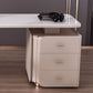 3 Drawers Task Desk Rectangular Shaped Office Desk in White for Office Clearhalo 'furn' 'furn_office_desk' 'Furniture' 'Office Desks' 'Office Furniture' 'office_desk' 1200x1200_d93d89d2-16ab-4e26-bbbd-6d1a26dbaf1c