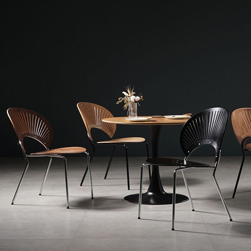 Industrial Open Back Chairs Dining Armless Chair for Kitchen with Metal Legs Clearhalo 'Dining Chairs' 'Dining Tables & Seating' 'dining_chair' 'furn' 'furn_dining_chair' 'Furniture' 'furniture_dining_chair' 'Kitchen & Dining Furniture' 1200x1200_d93d8e10-e258-4ad9-9a4a-c42a435bb1ef