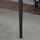 Black Dining Table Set with Solid Back Chairs 1/4/5 Pieces Metal Dinette Set