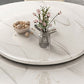 Nordic Glam Dining Round Table Dining Sintered Stone Table for Restaurant with Metal Legs Clearhalo 'Dining Tables & Seating' 'Dining Tables' 'dining_table' 'furn' 'furn_dining_table' 'Furniture' 'furniture_dining_table' 'Kitchen & Dining Furniture' 'kitchen' 'kitchen_dining_table' 1200x1200_d941579c-37ae-46ae-8d58-7281cda2ca50